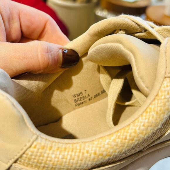 Tan and White Memory Foam Sneaker - Picture 9 of 11